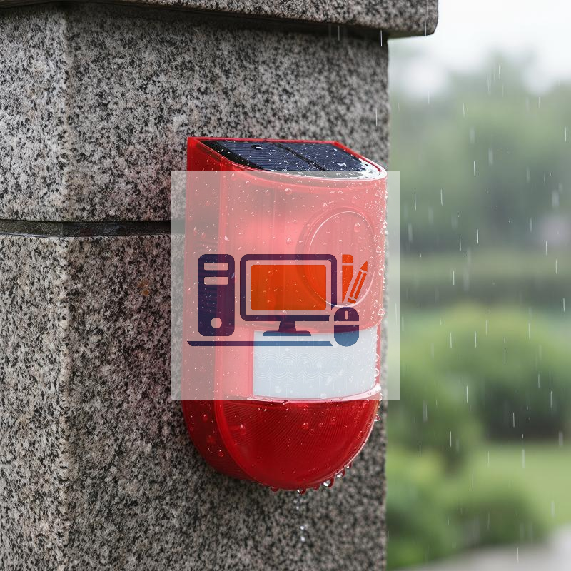 Solar Security Light - Waterproof Solar Powered Alarm Light Infrared