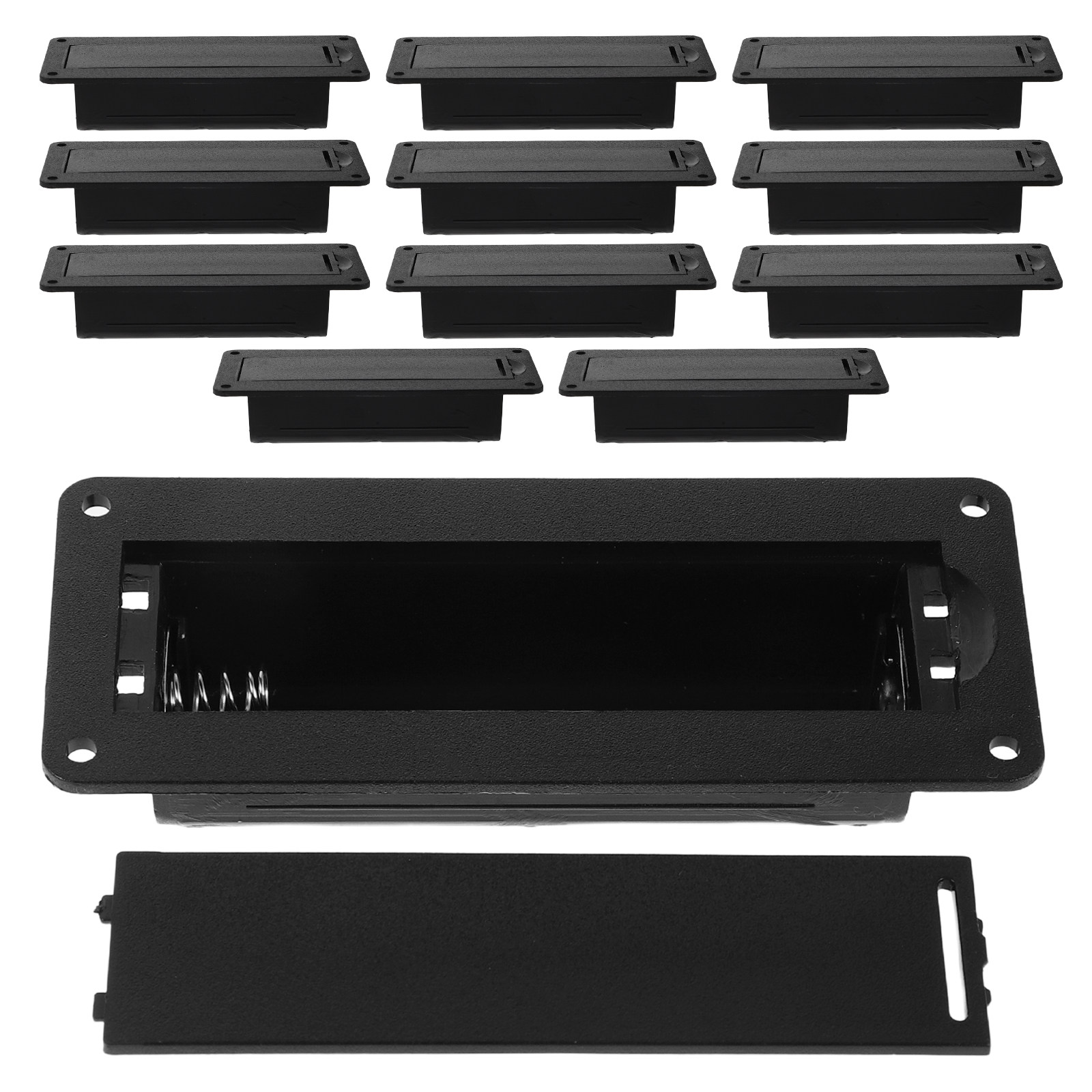 Home Security Battery Replacement - 12Pcs Home Audio Battery Case Black