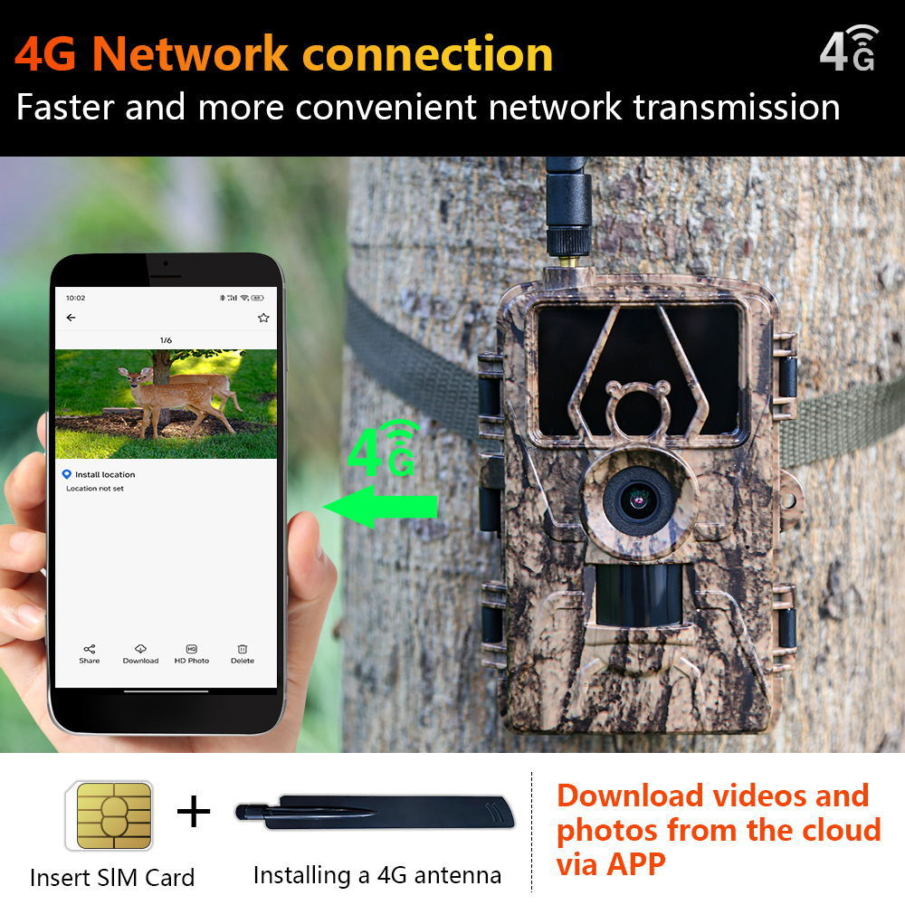 Trail Cam with 8K Video 60MP I - Home Security Images บทวิจารณ์และราคา