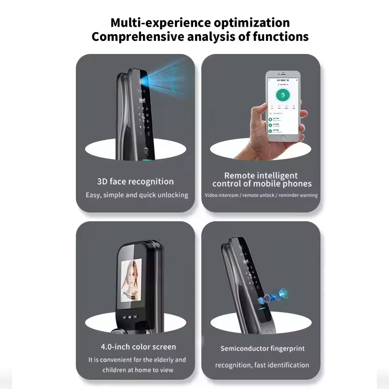 HX5 Smart Door Lock 3D Face Re - Home Security Door Lock บทวิจารณ์และราคา