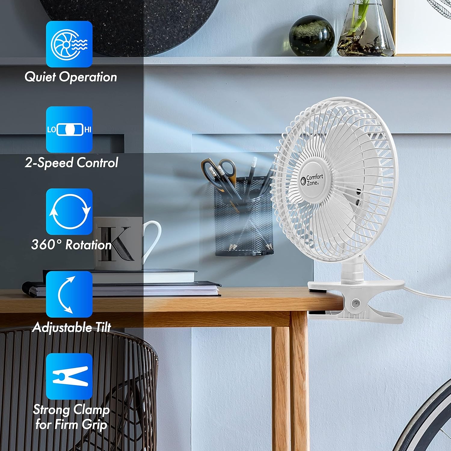 Clip on Fan with 360° Rotation - Home Security Images บทวิจารณ์และราคา