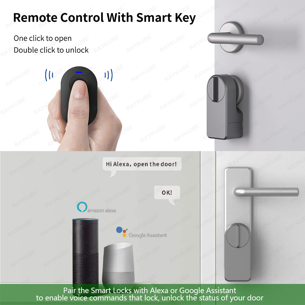 RAYKUBE A1 Pro Tuya BEL Smart  - Home Security Door Lock บทวิจารณ์และราคา