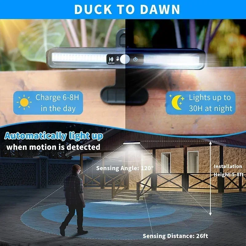 Clip On Solar Motion Lights Ou - Solar Security Light บทวิจารณ์และราคา