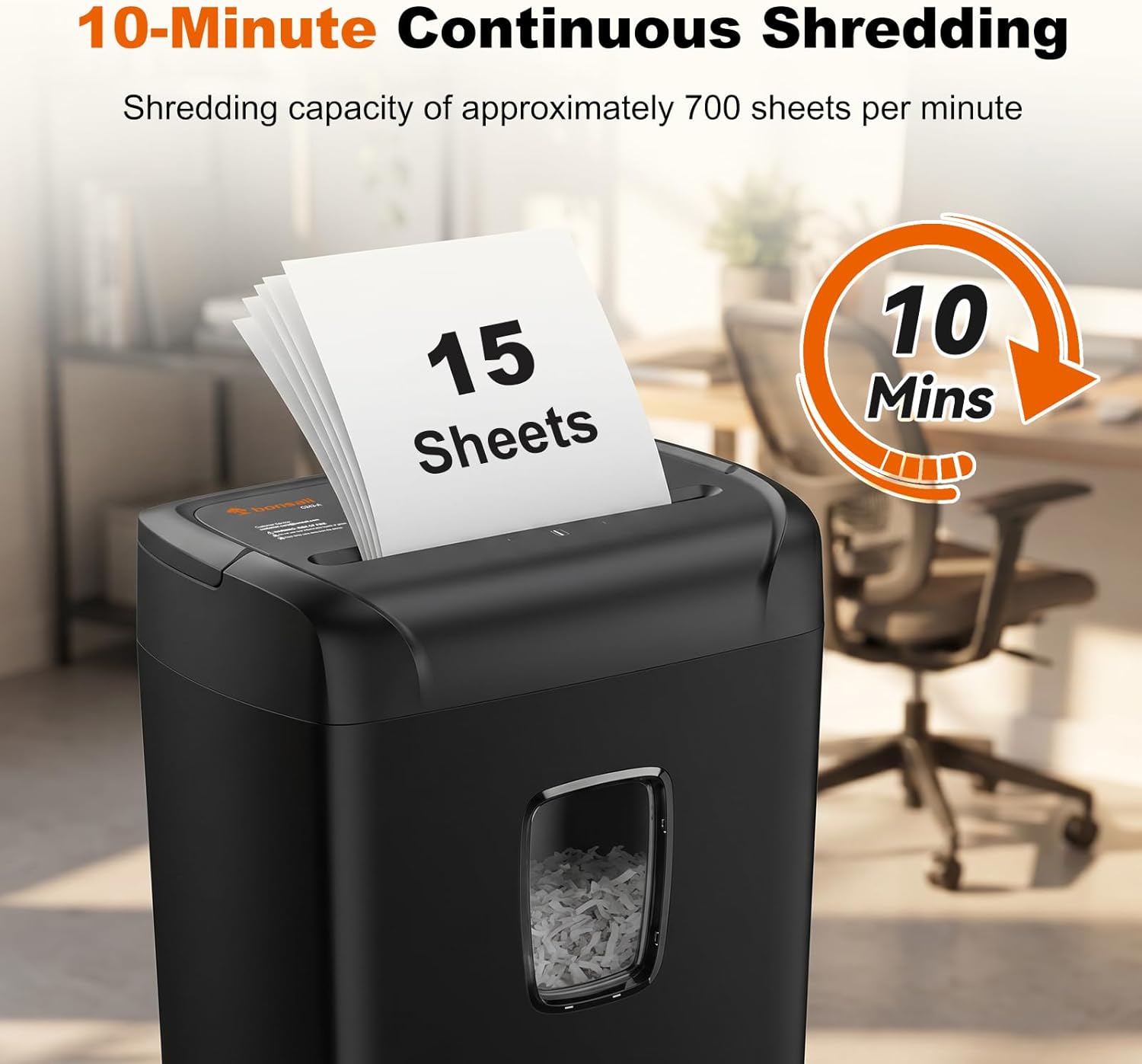 15-Sheet Cross Cut Paper Shred - Home Security Images บทวิจารณ์และราคา