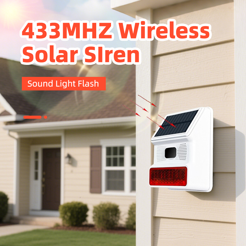 Outdoor Alarm Horn 433MHZ Wire - Solar Security Light บทวิจารณ์และราคา
