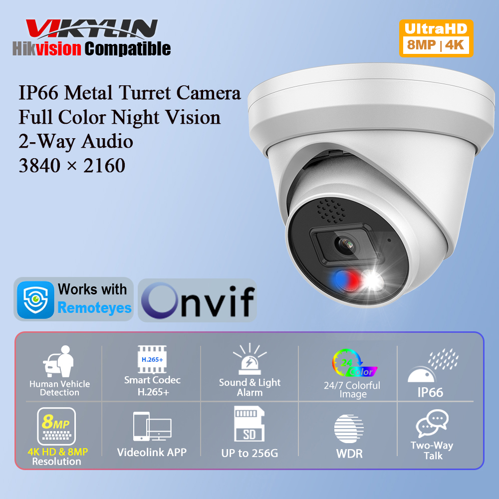 Vikylin 4K 8MP Alarm Full Colo - Home Security Images บทวิจารณ์และราคา
