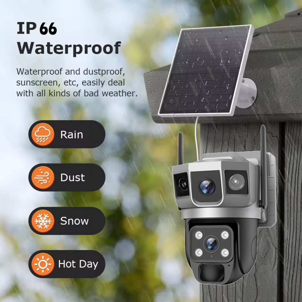 4G Camera Outdoor Solar Survei - Home Security Systems With Cameras บทวิจารณ์และราคา