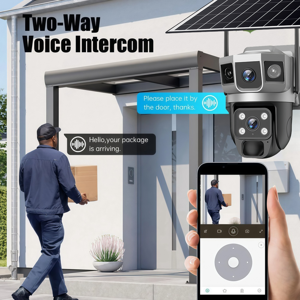 4G Camera Outdoor Solar Survei - Home Security Systems With Cameras บทวิจารณ์และราคา