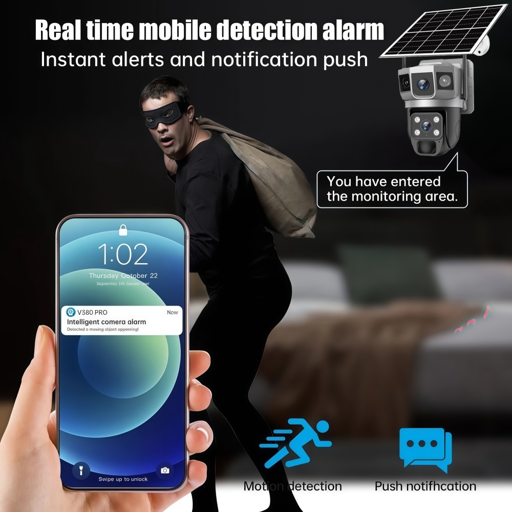 4G Camera Outdoor Solar Survei - Home Security Systems With Cameras บทวิจารณ์และราคา