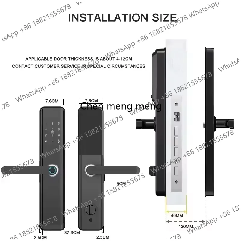 Rfid Fingerprint Handle Smart  - Home Security Battery Replacement บทวิจารณ์และราคา