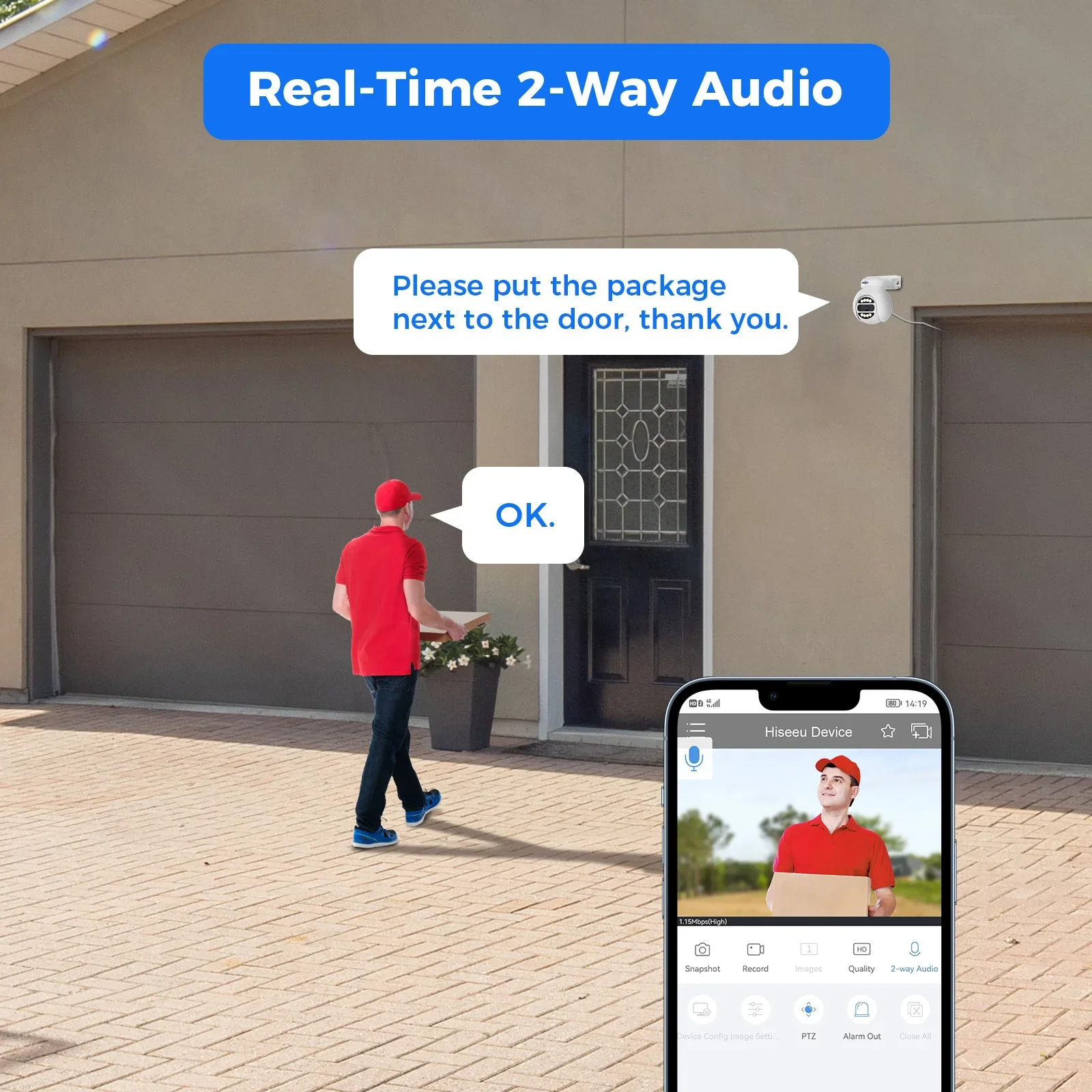 Hiseeu Automatic Tracking 5mp  - Home Security Systems With Cameras บทวิจารณ์และราคา