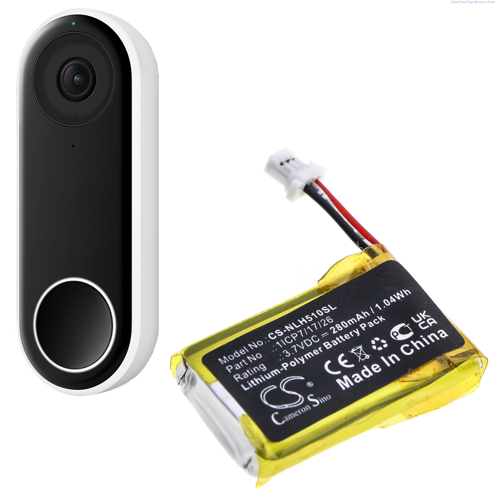 3.7V 280mAh Replacement Home S - Home Security Battery Replacement บทวิจารณ์และราคา
