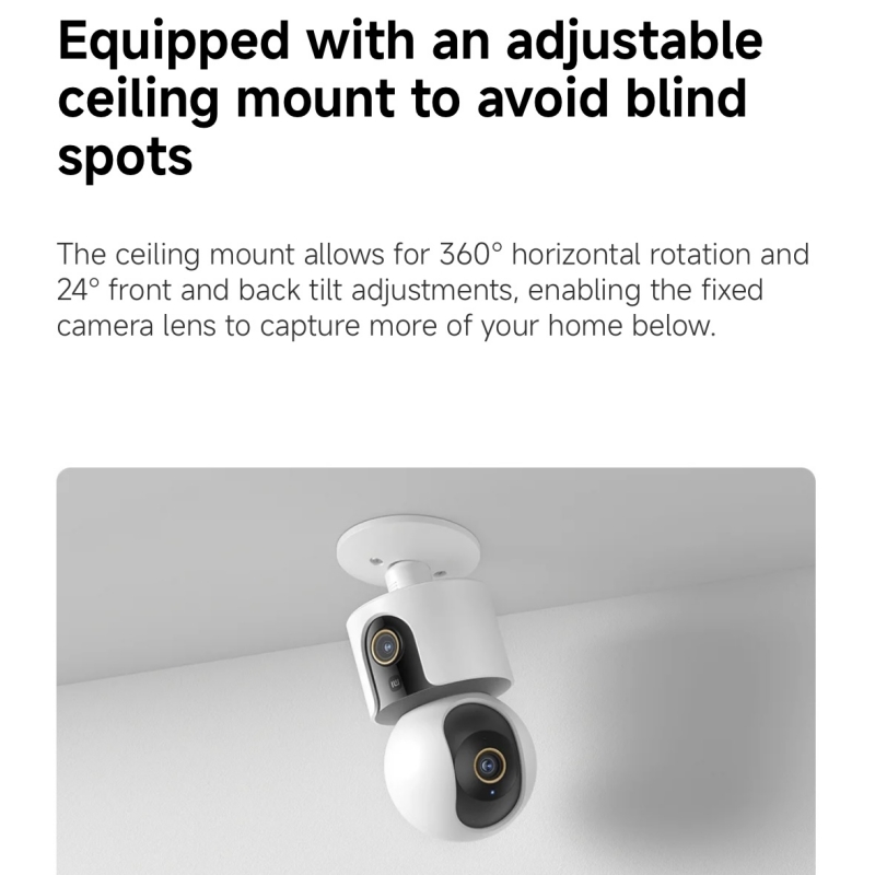 Xiaomi Smart Camera C500 Dual  - Home Security Camera 360 Xiaomi บทวิจารณ์และราคา