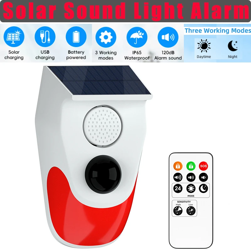 Solar Sound Light Alarm Wirele - Solar Security Light บทวิจารณ์และราคา