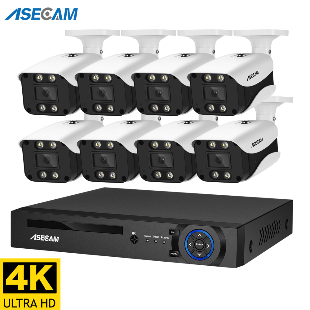 8MP Security Camera System 4K  - Home Security Systems With Cameras บทวิจารณ์และราคา