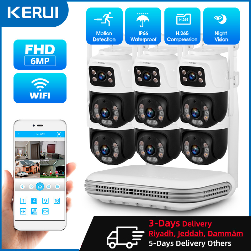 KERUI Waterproof 6MP HD Wirele - Home Security Systems With Cameras บทวิจารณ์และราคา