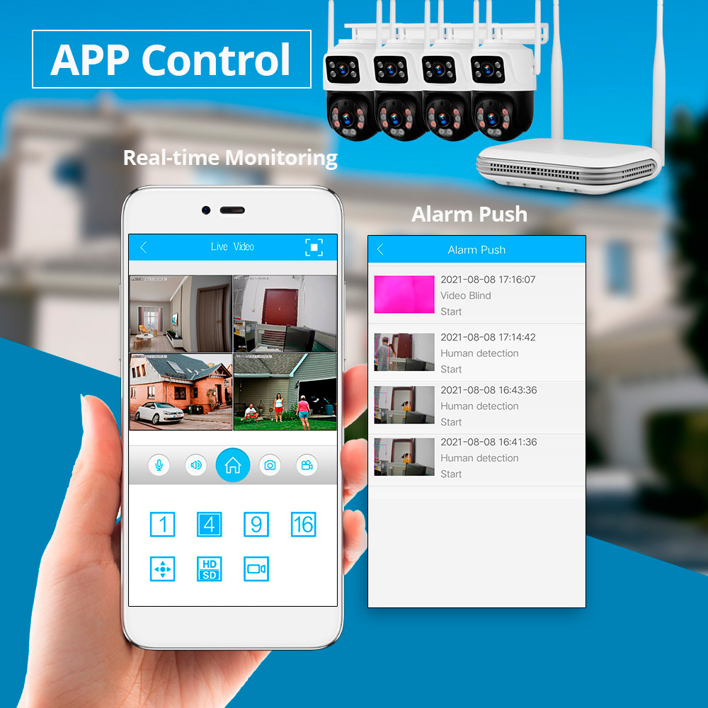 KERUI Waterproof 6MP HD Wirele - Home Security Systems With Cameras บทวิจารณ์และราคา