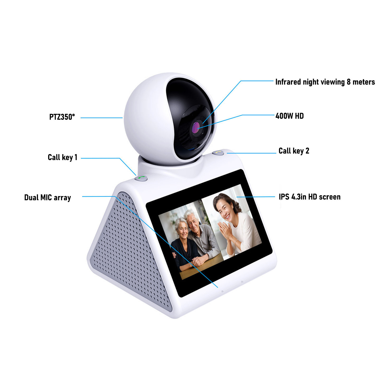 Video Calling Smart Camera Vid - Home Security Images บทวิจารณ์และราคา