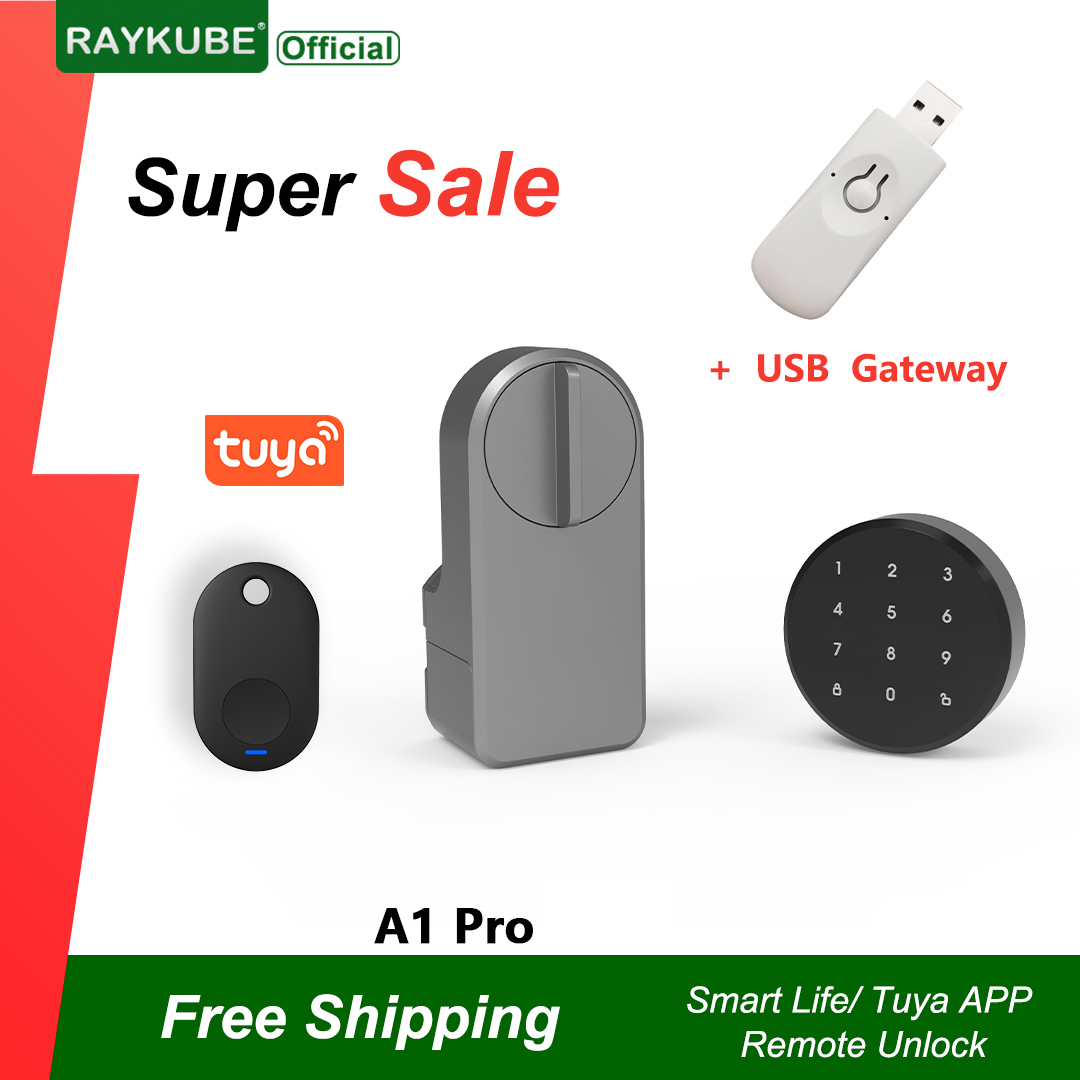 RAYKUBE A1 Pro Tuya BEL Smart  - Home Security Door Lock บทวิจารณ์และราคา