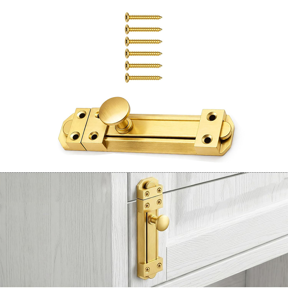 5 Inch Solid Brass Sliding Doo - Home Security Door Lock บทวิจารณ์และราคา