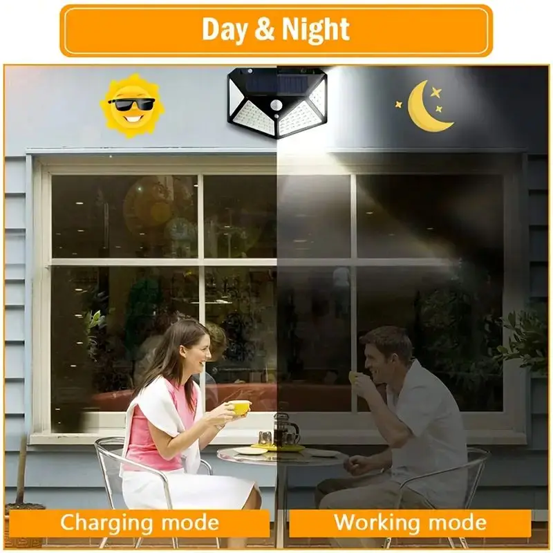 100LED Outdoor Solar Garden Li - Solar Security Light บทวิจารณ์และราคา