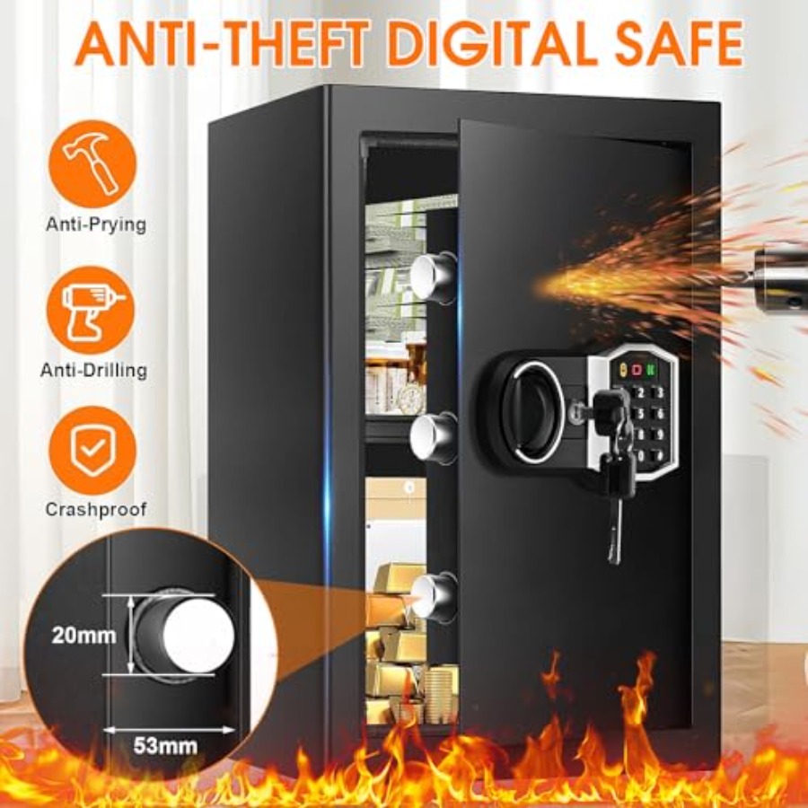 Home security safe: 3.4 cu ft  - Safe Box Digital บทวิจารณ์และราคา