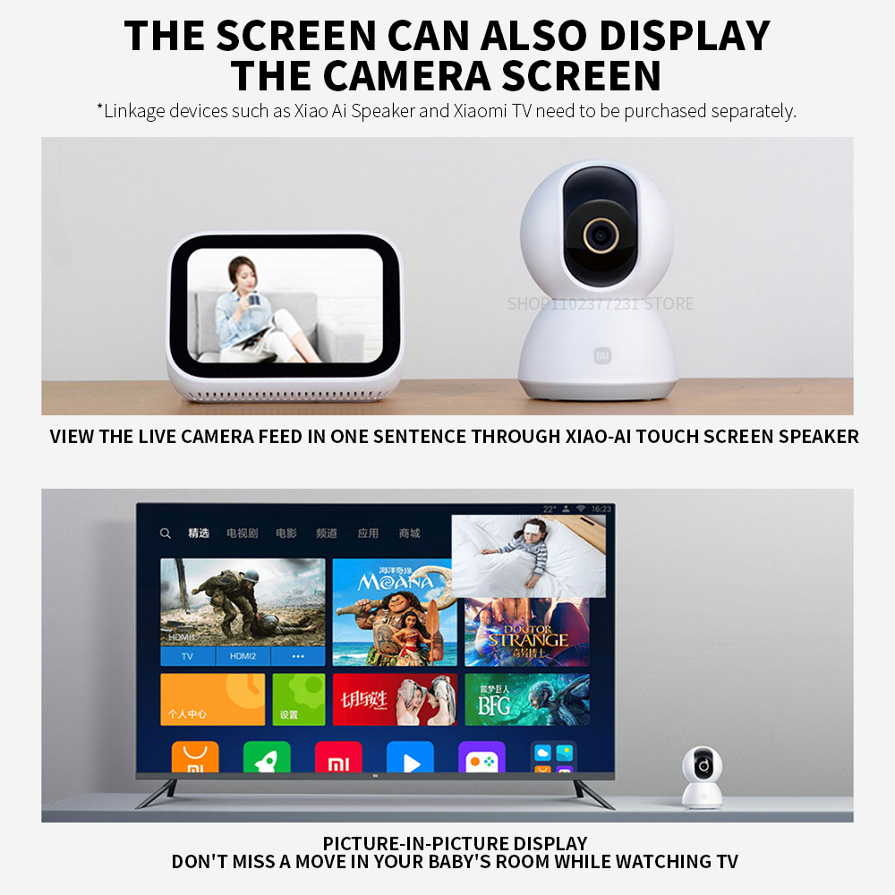 Original Xiaomi Smart Camera 2 - Home Security Camera 360 Xiaomi บทวิจารณ์และราคา
