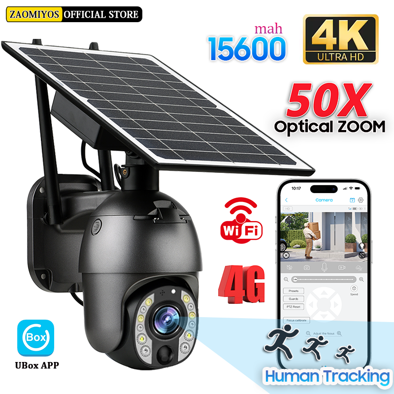4K 50X Optical Zoom Solar Wifi - Home Security Battery Replacement บทวิจารณ์และราคา