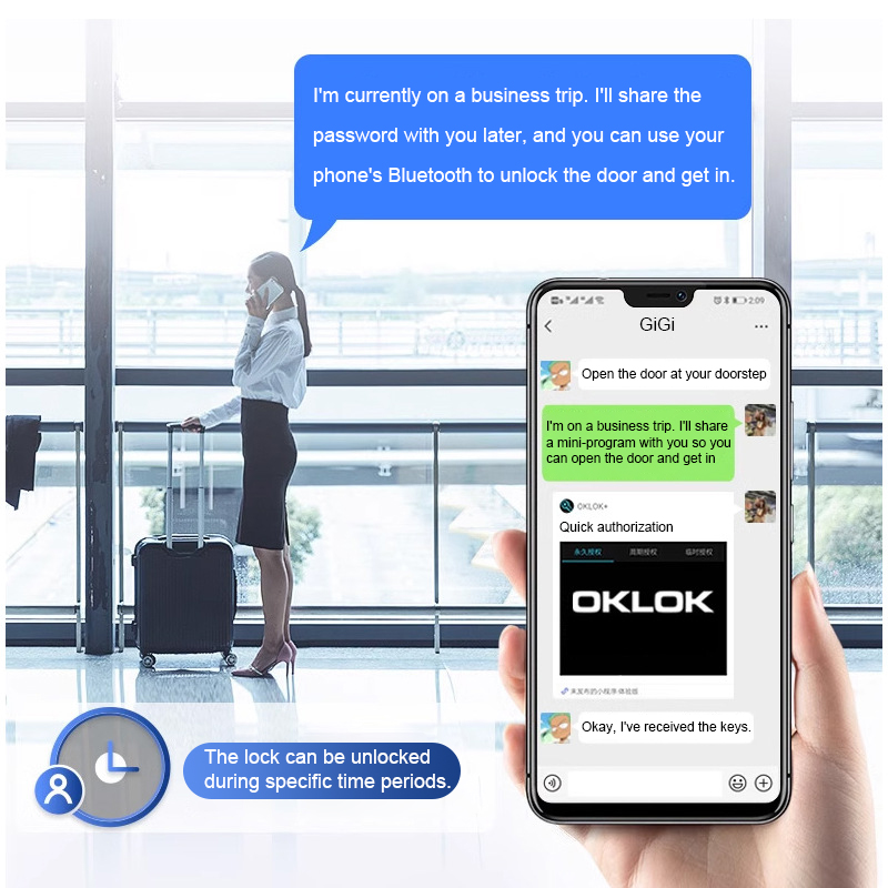 Intelligent Padlock Hang Desig - Home Security Door Lock บทวิจารณ์และราคา