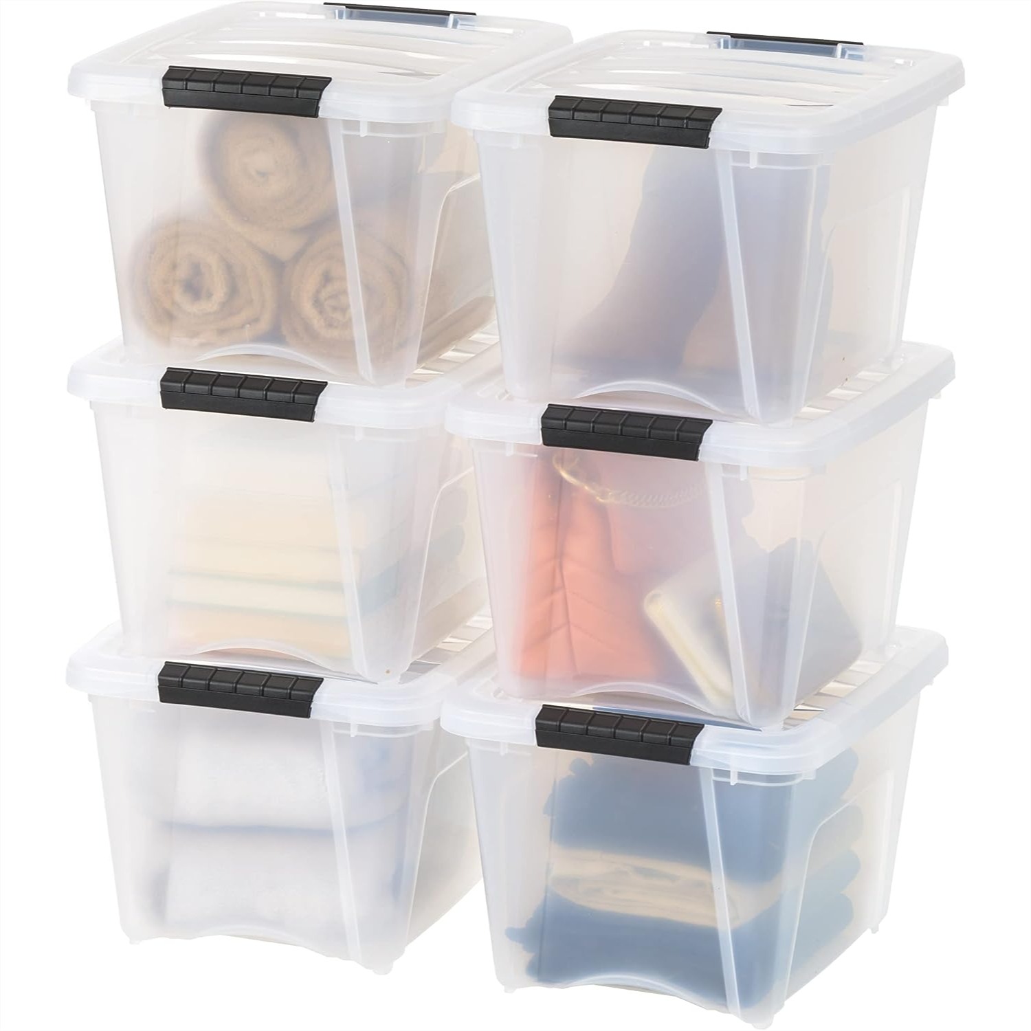 19 QT Clear Plastic Storage Bo - Home Security Images บทวิจารณ์และราคา