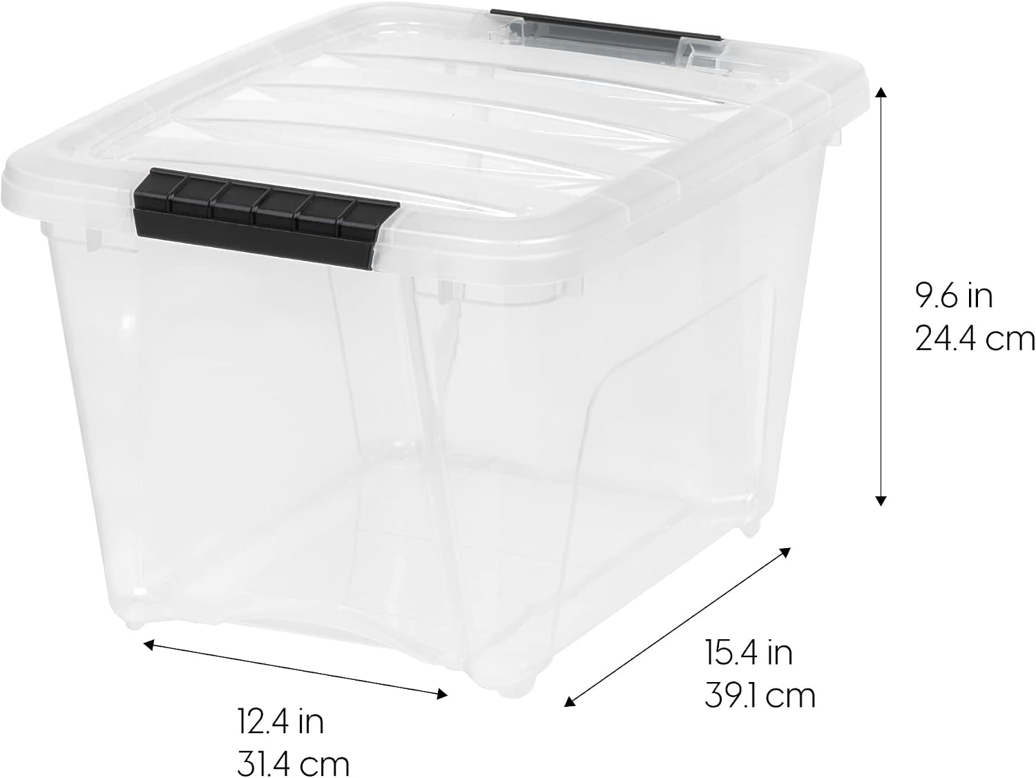19 QT Clear Plastic Storage Bo - Home Security Images บทวิจารณ์และราคา