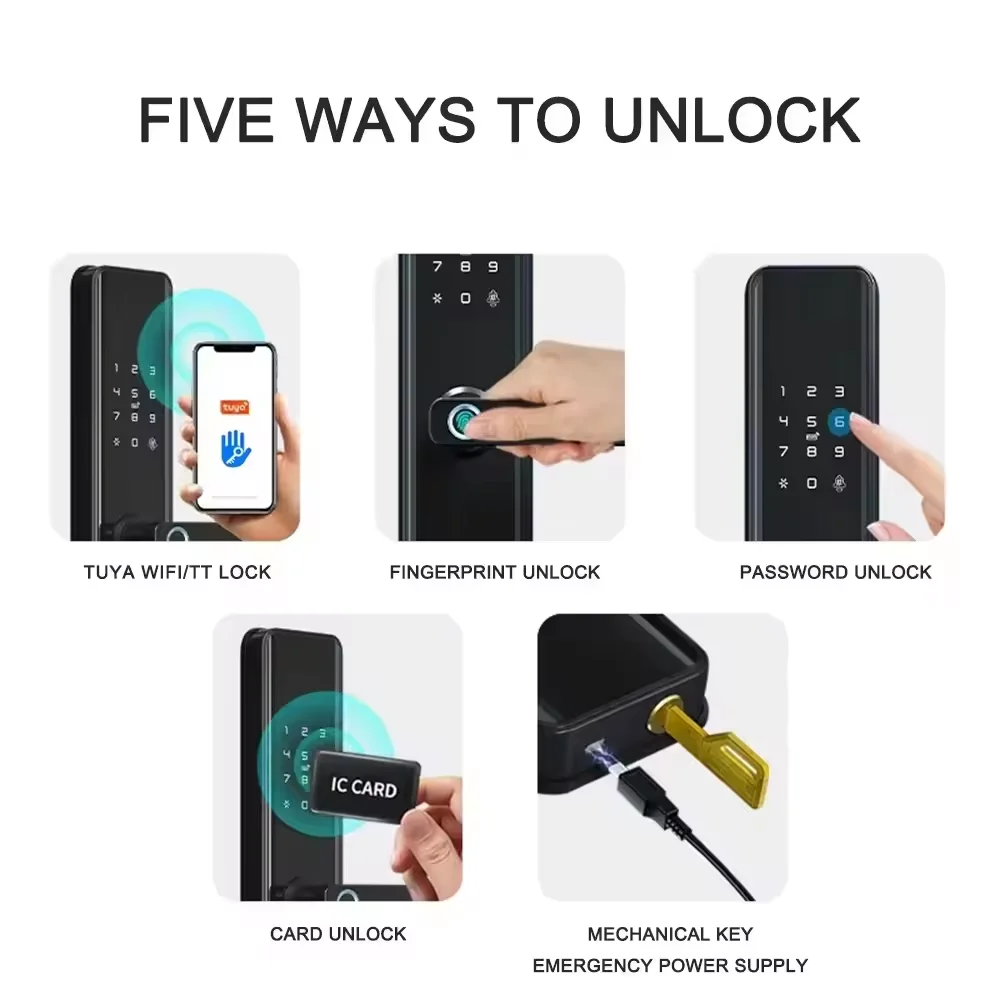 Rfid Fingerprint Handle Smart  - Home Security Battery Replacement บทวิจารณ์และราคา