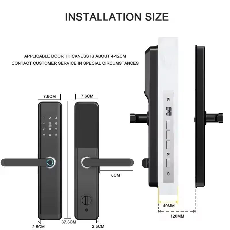 Rfid Fingerprint Handle Smart  - Home Security Battery Replacement บทวิจารณ์และราคา