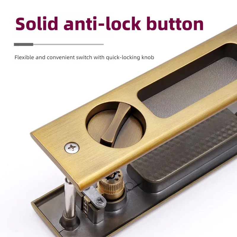 Heavy-Duty Black Sliding Door  - Home Security Door Lock บทวิจารณ์และราคา
