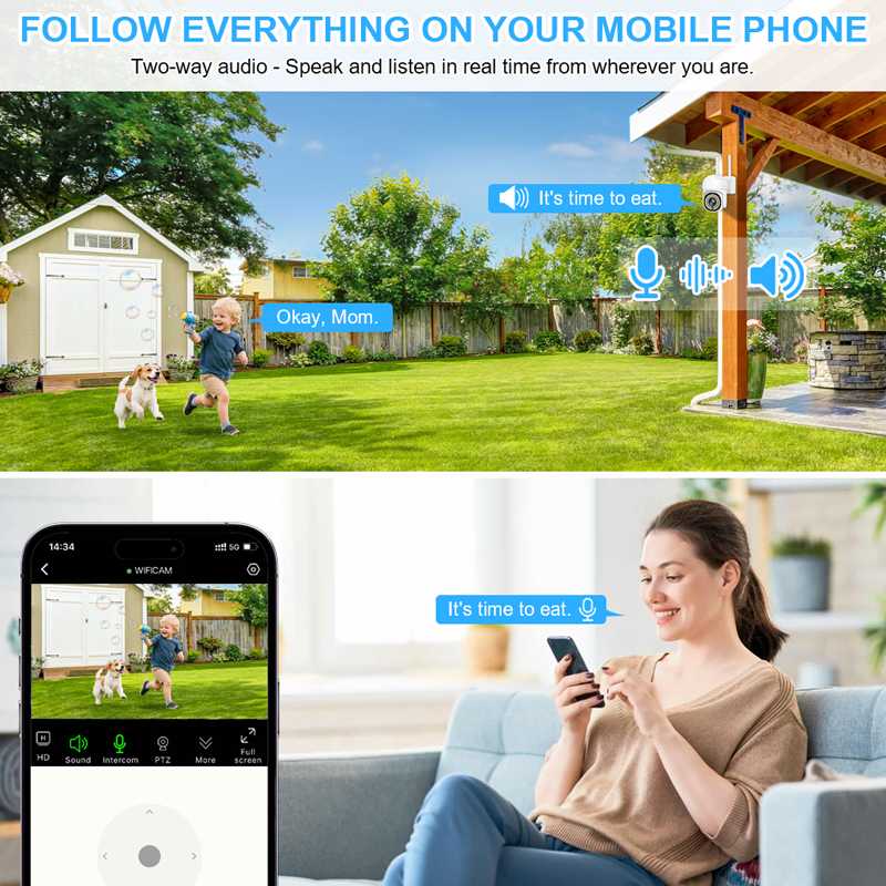 Smar 3MP Wireless CCTV Securit - Home Security Systems With Cameras บทวิจารณ์และราคา