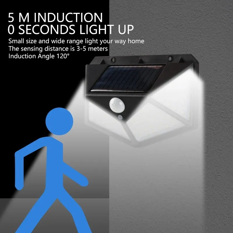 Motion Sensor 100LED Solar Wal - Solar Security Light บทวิจารณ์และราคา