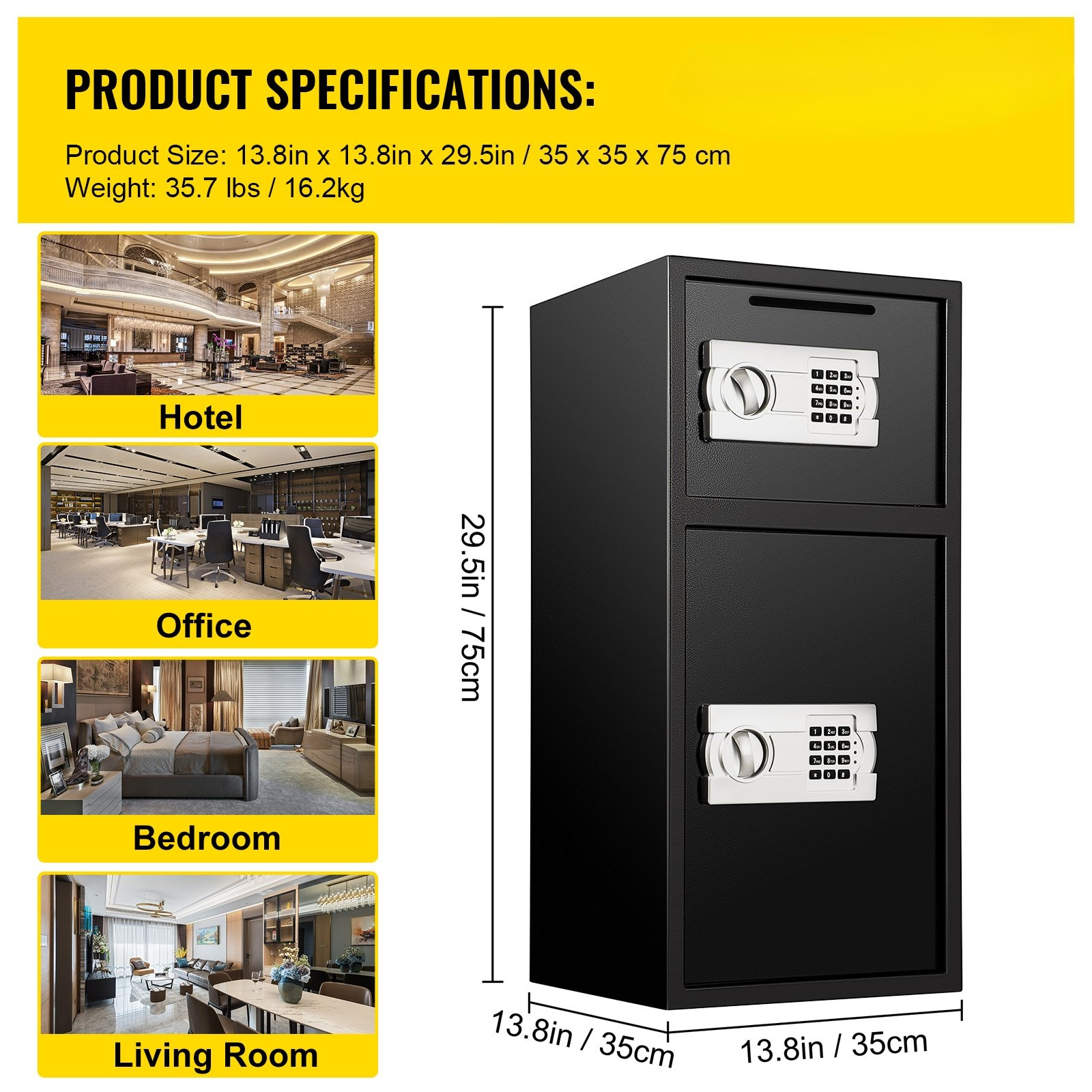 Large Double Door Security Saf - Safe Box Digital บทวิจารณ์และราคา
