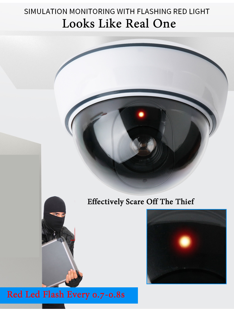Creative Black/White Fake Dome - Home Security Systems With Cameras บทวิจารณ์และราคา